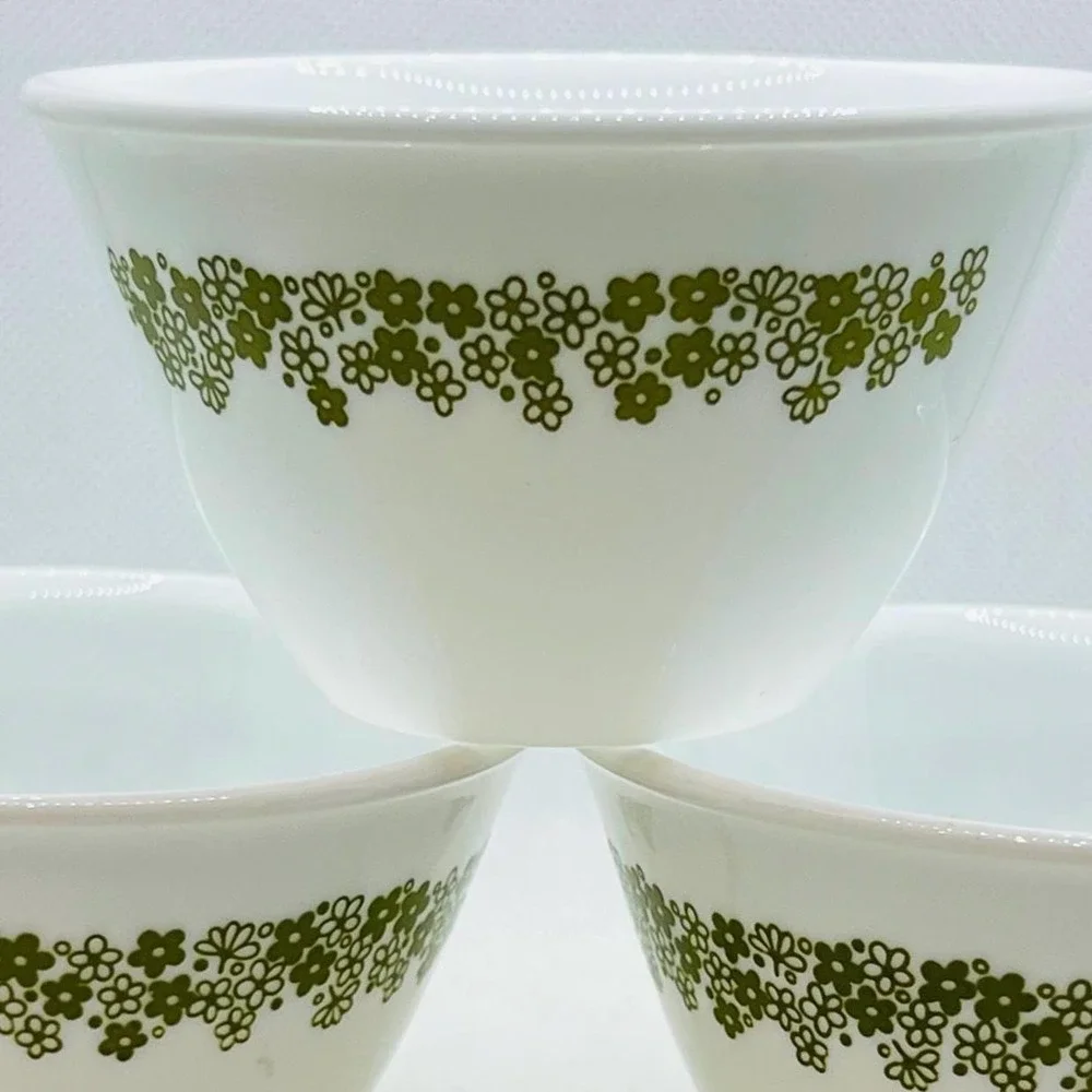 Vintage Corelle Spring Blossom Crazy Daisy Hook-Handle‎ Coffee Cups & Sugar Bowl